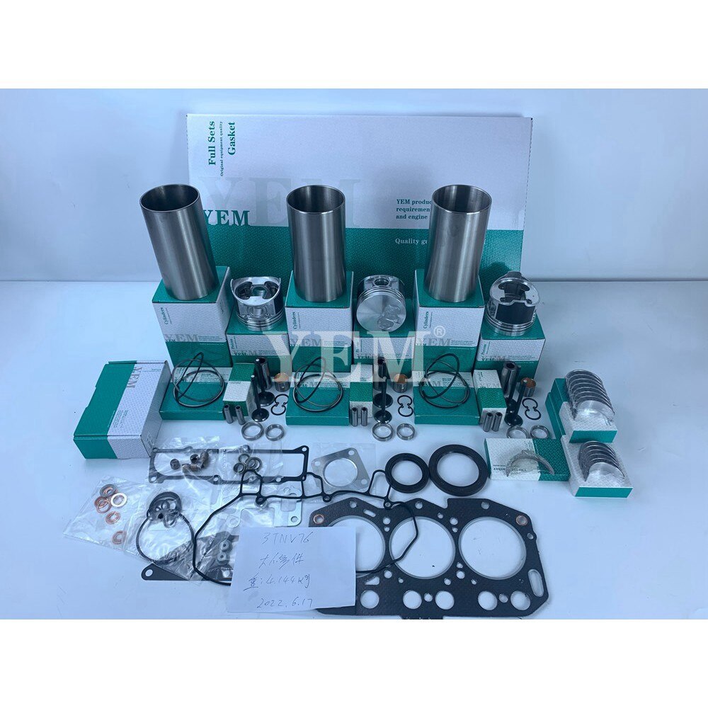 YEM Engine Parts New Rebuild Kit For Yanmar 3TNV76-XJKH Engine For JOHN DEERE 2305HST MFWD Tractor For Yanmar