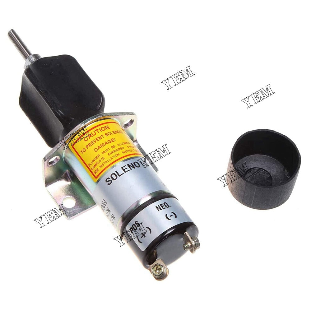 YEM Engine Parts Stop Solenoid 1504-12C2U1B1S1 For Kubota DF-750 Choke Solenoid With 2 Terminals For Kubota