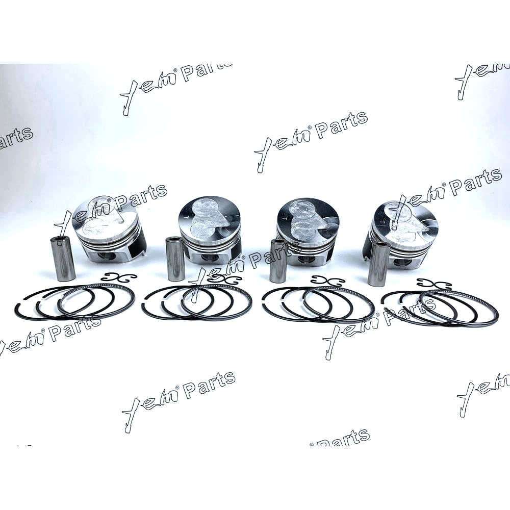 YEM Engine Parts 4 set STD Piston & Piston Ring 78mm For Kubota V1505 For Kubota