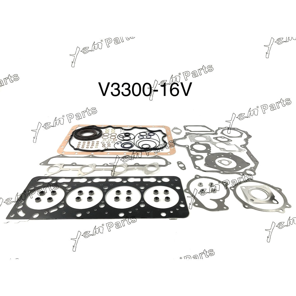 YEM Engine Parts Full Gasket Set For Kubota 4D98 / V3300-B Engine Parts For Kubota