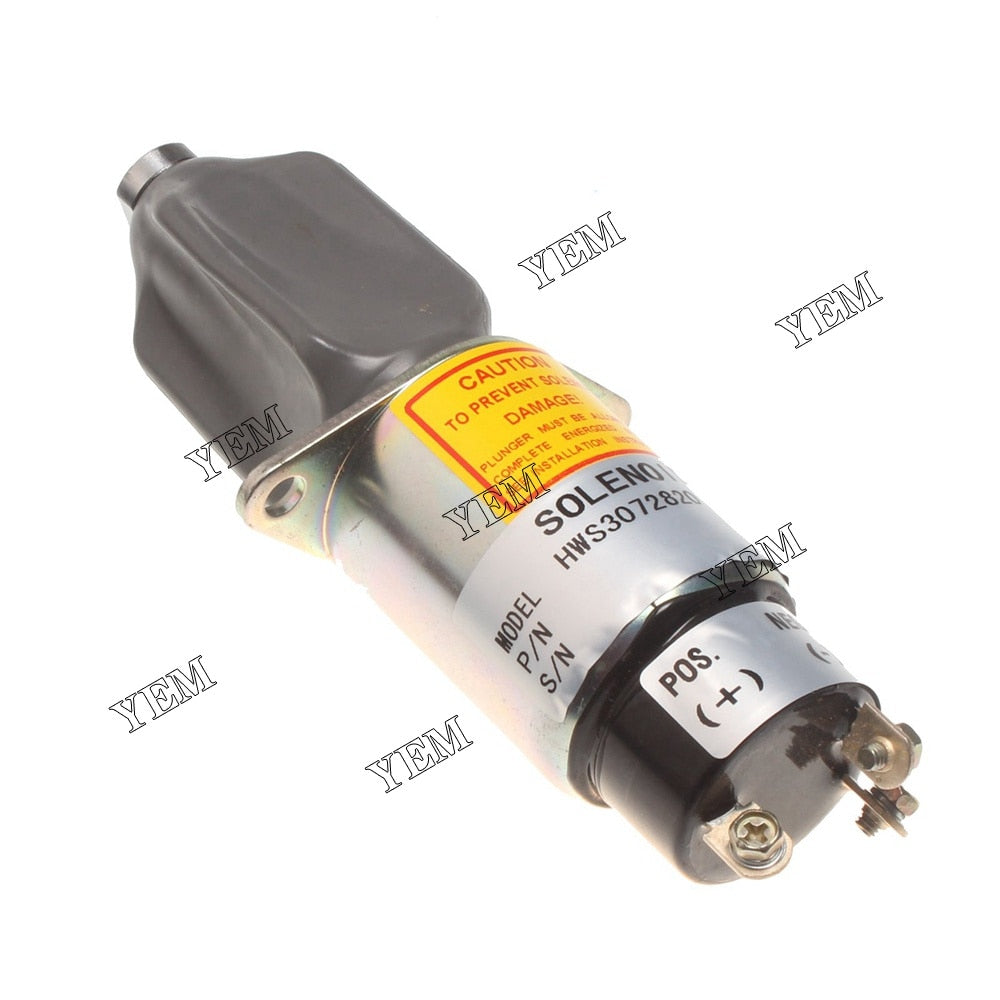 YEM Engine Parts Solenoid-Stop 307-2820 For Onan Cummins Generator 0307-2820-01 24V For Cummins
