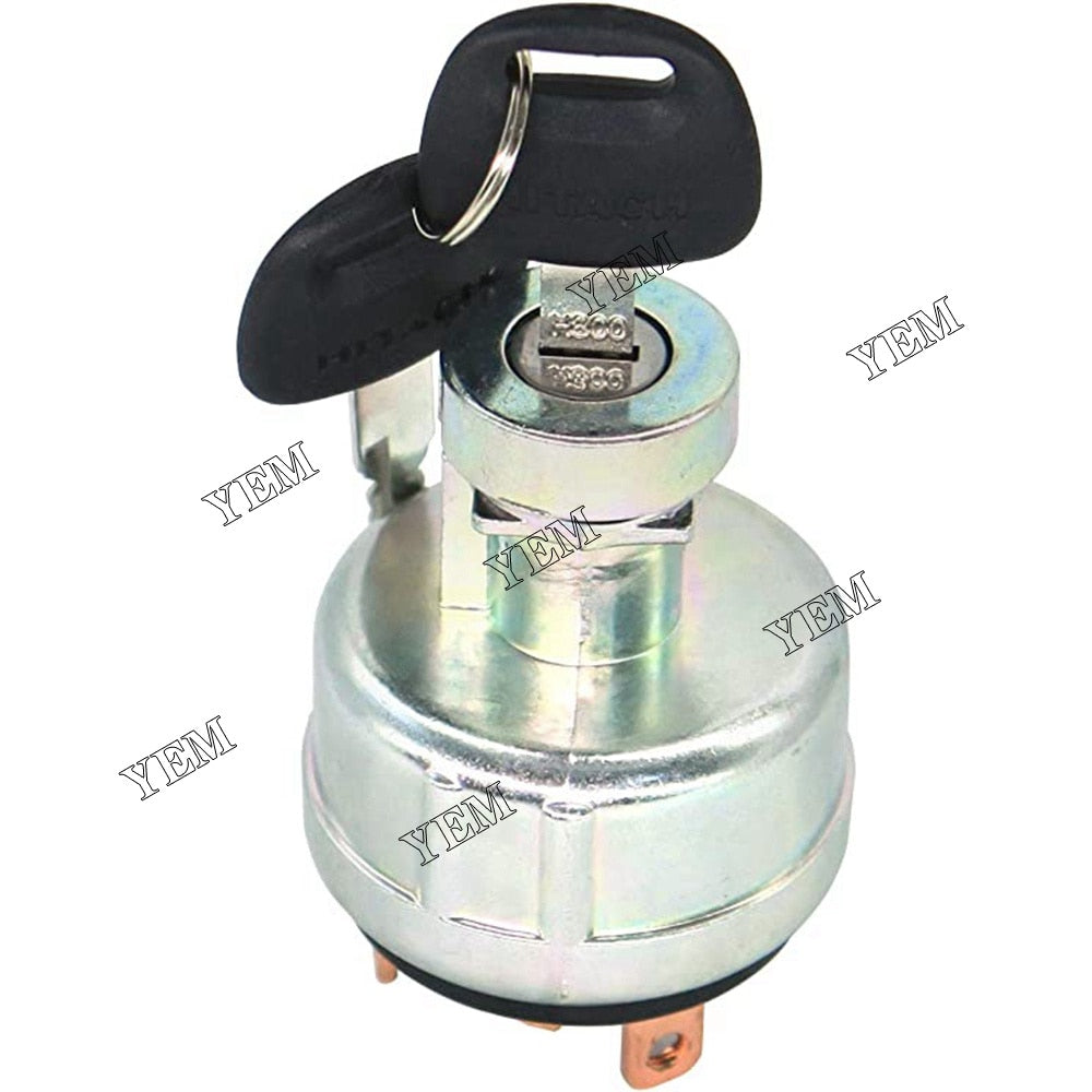 YEM Engine Parts Ignition Starter Switch with 2 Keys For Hitachi EX60 EX60G EX120 EX220 For Hitachi