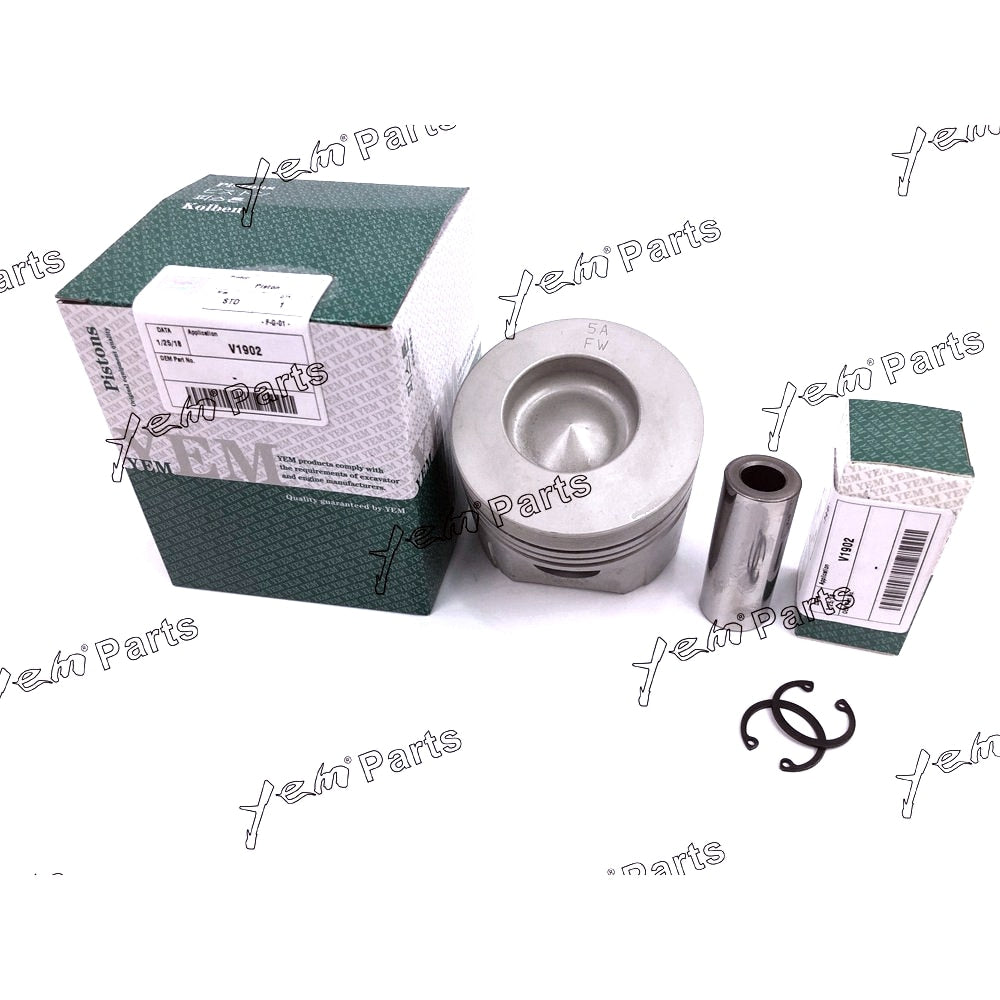 YEM Engine Parts Piston Set STD 85mm For Kubota V1902 Engine Parts For Kubota