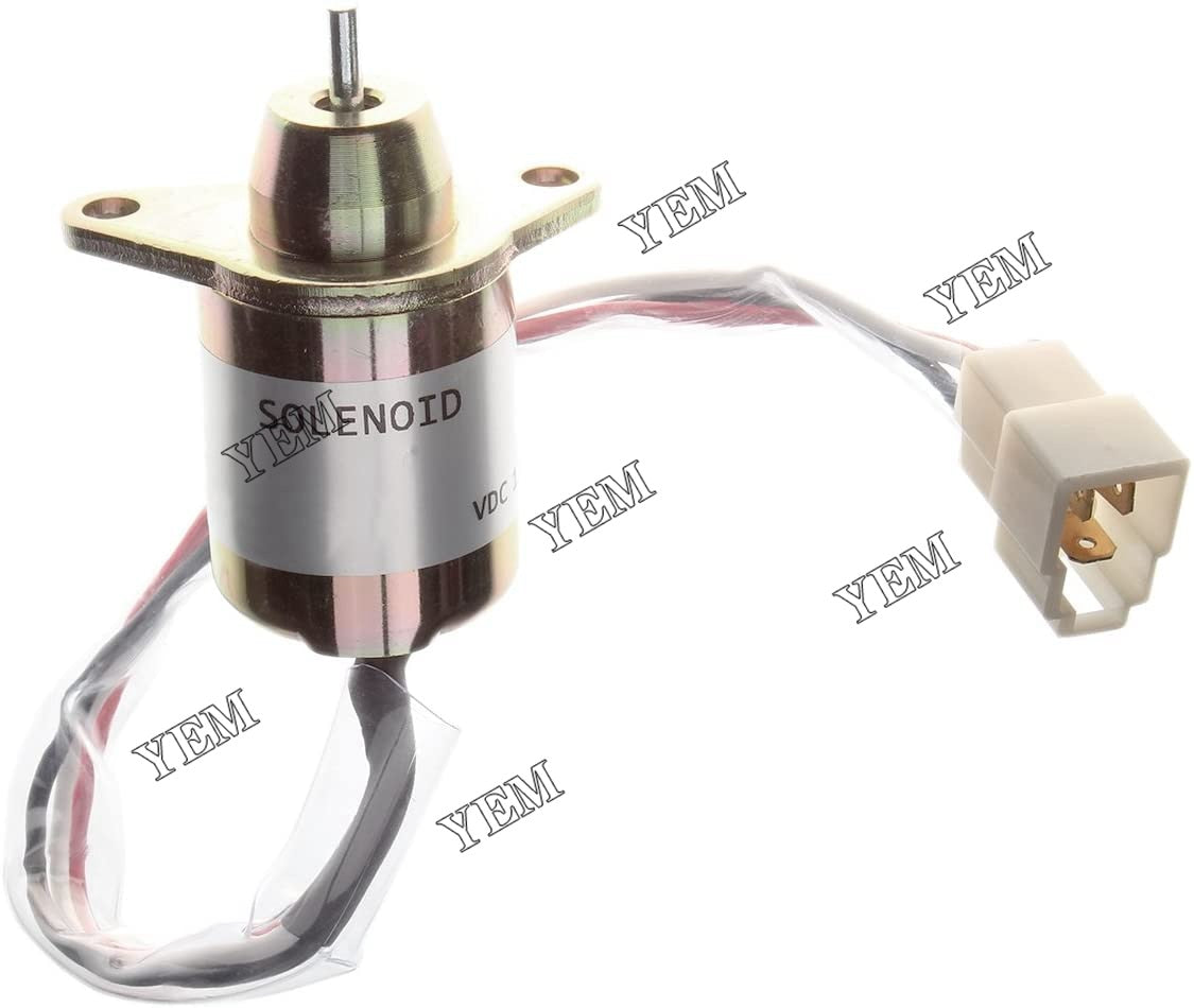 YEM Engine Parts Stop Solenoid 119653-66500 For Yanmar 3TNE74 3TNE68 Engine 12V For Yanmar