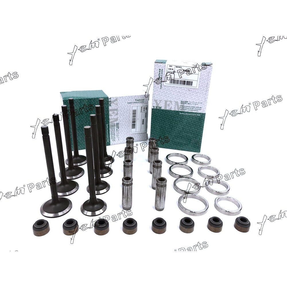 YEM Engine Parts 1 Set Engine Valve Guide Intake & Exhaust Valve For Mitsubishi 4D31 Engine For Mitsubishi