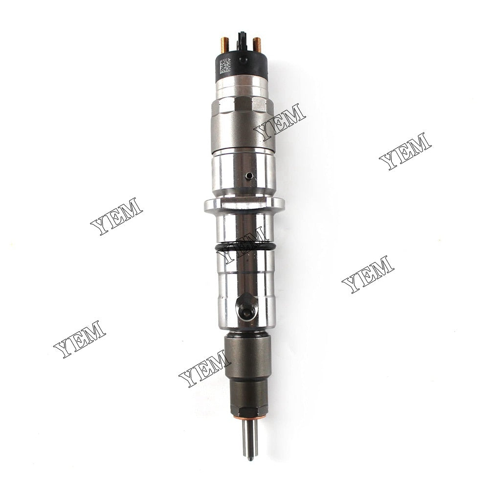 YEM Engine Parts 6x Fuel Injectors 0445120236 0445120125 6745-11-3102 For Komatsu S6D114 6D107 For Komatsu