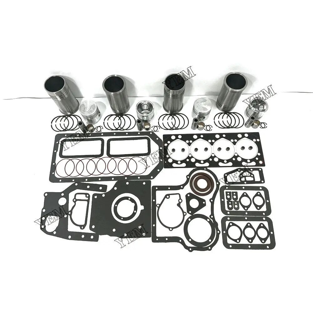 For Weichai excavator engine K4100D Rebuild Kit With Liner Piston Rings Full Gasket Kit YEMPARTS