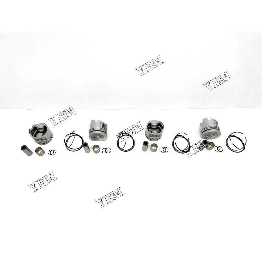 For Isuzu excavator engine 4FG1 Cylinder Piston Kit With Ring YEMPARTS