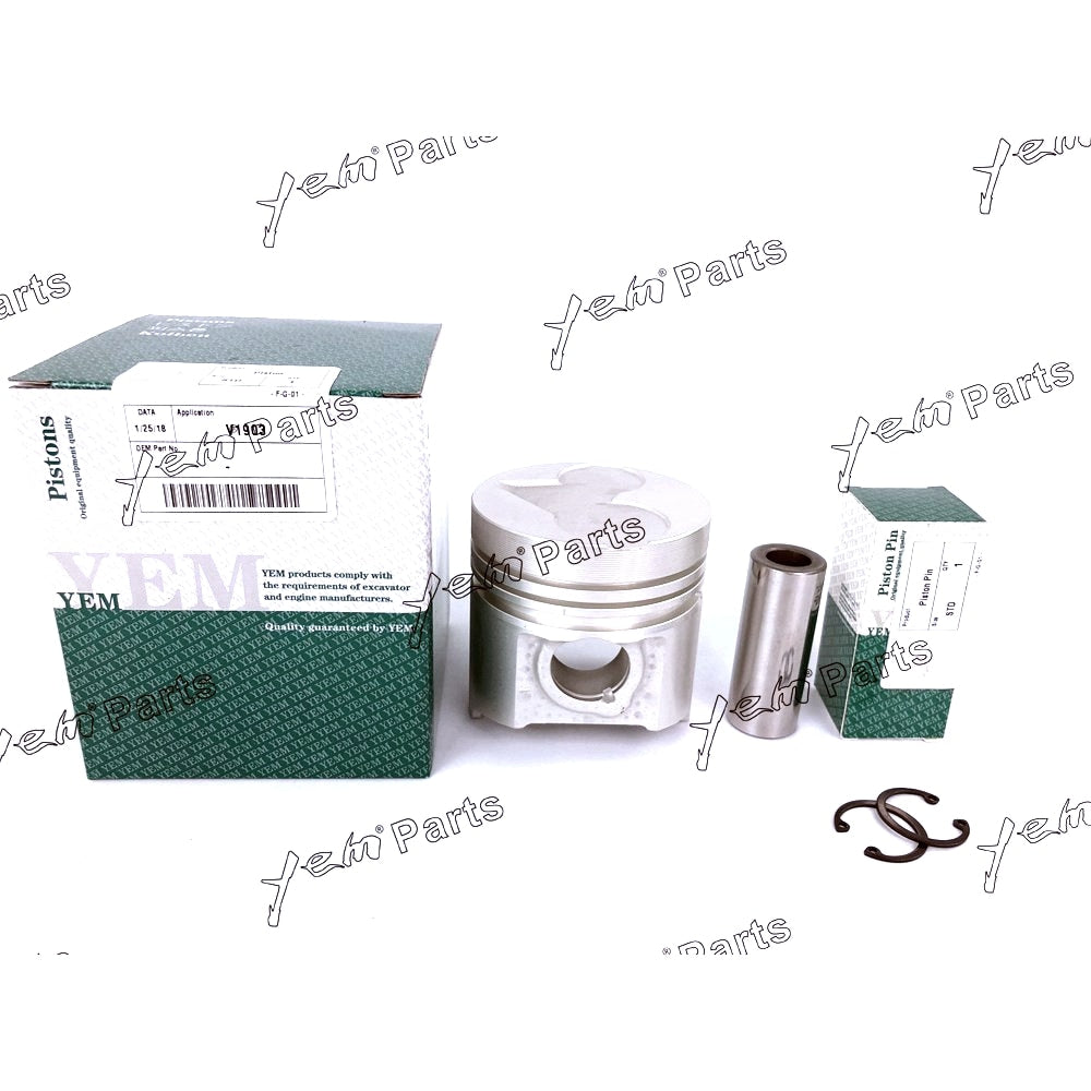 YEM Engine Parts Piston Set STD 80mm For Kubota V1903 Engine Parts For Kubota