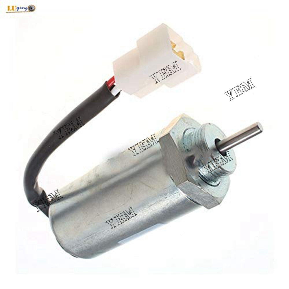 YEM Engine Parts Fuel Shutoff Solenoid 12V For JCB Mini Excavator 8080/8055 ZTS/8065 RTS/8085 For JCB