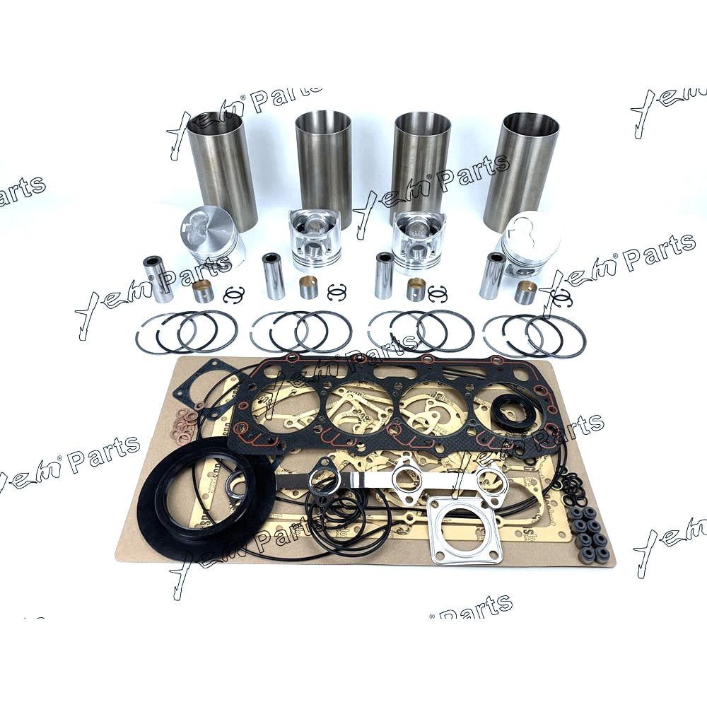 YEM Engine Parts Rebuild Kit For Shibaura N844 N844T Engine Piston Ring Gasket Bearing W Valves For Shibaura
