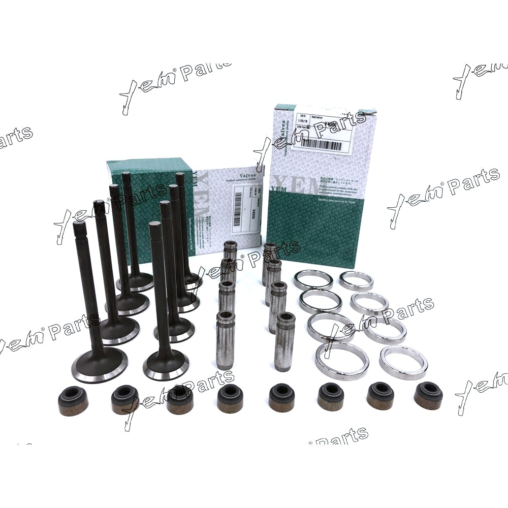 YEM Engine Parts 1 Set Engine Valve Guide Intake & Exhaust Valve For Mitsubishi 4D31 Engine For Mitsubishi