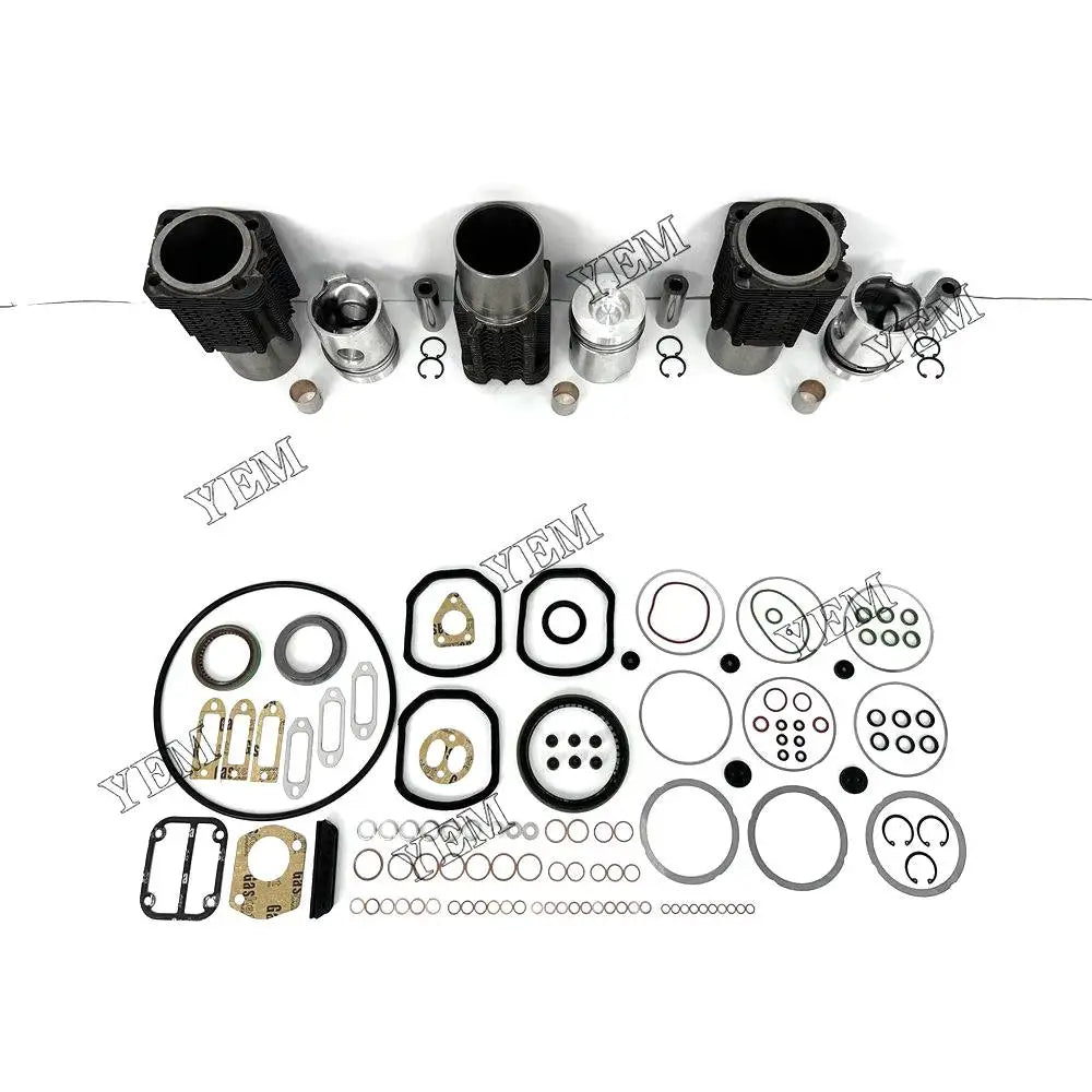 3X High performanceOverhaul Kit With Gasket Set For Deutz F3L912 Engine YEMPARTS