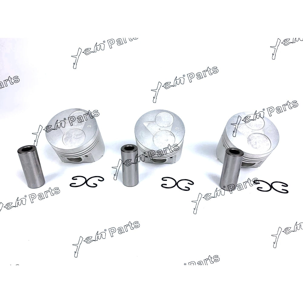 YEM Engine Parts Piston Set Oversize 67mm (+0.50mm) For Kubota D722 x3 PCS Engine Parts For Kubota
