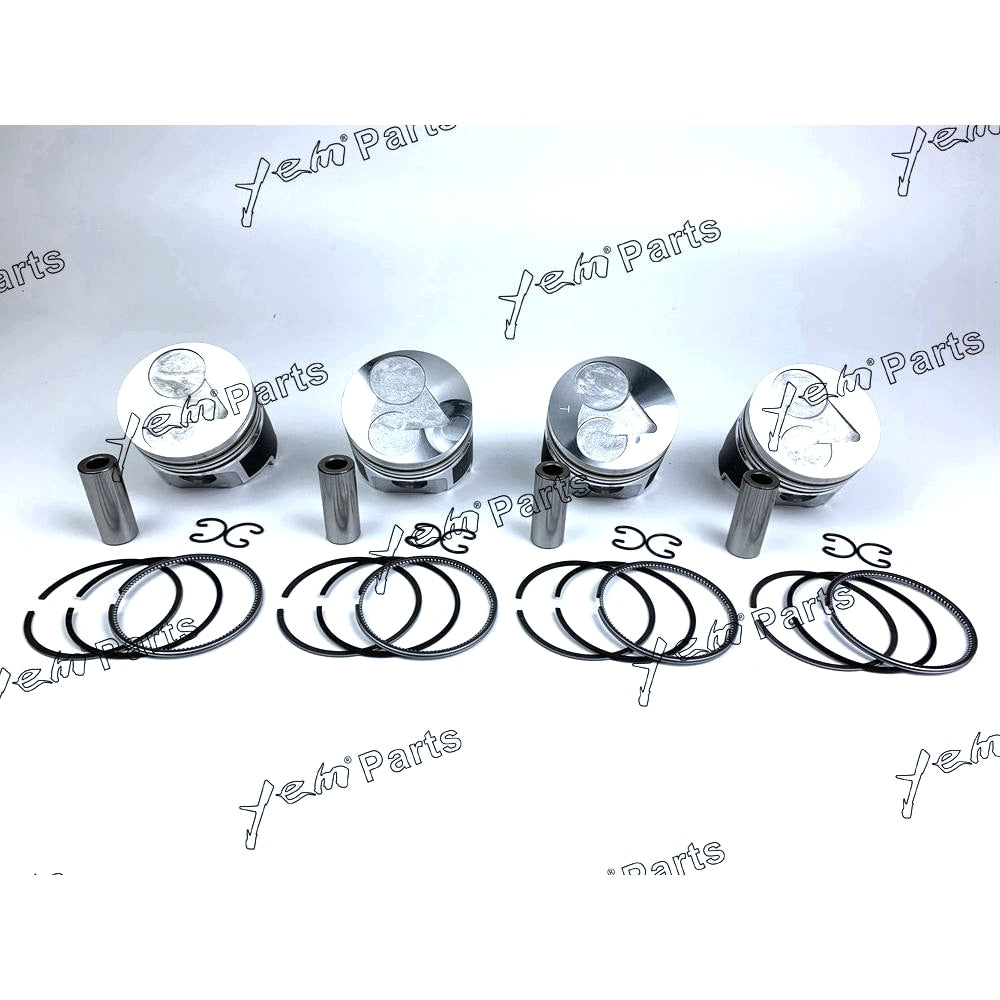 YEM Engine Parts 4 set STD Piston & Piston Ring 78mm For Kubota V1505 For Kubota