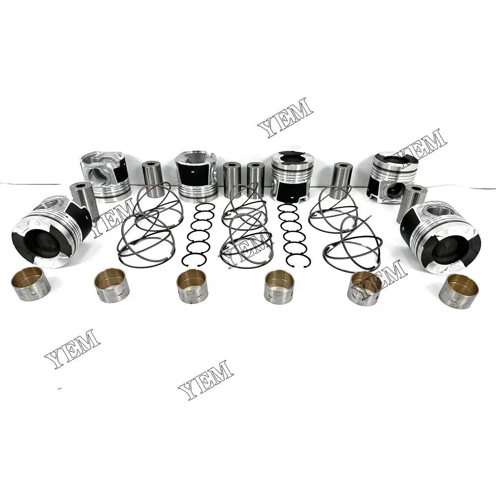6X High performancePiston With Rings For Isuzu 6UZ1 Engine YEMPARTS
