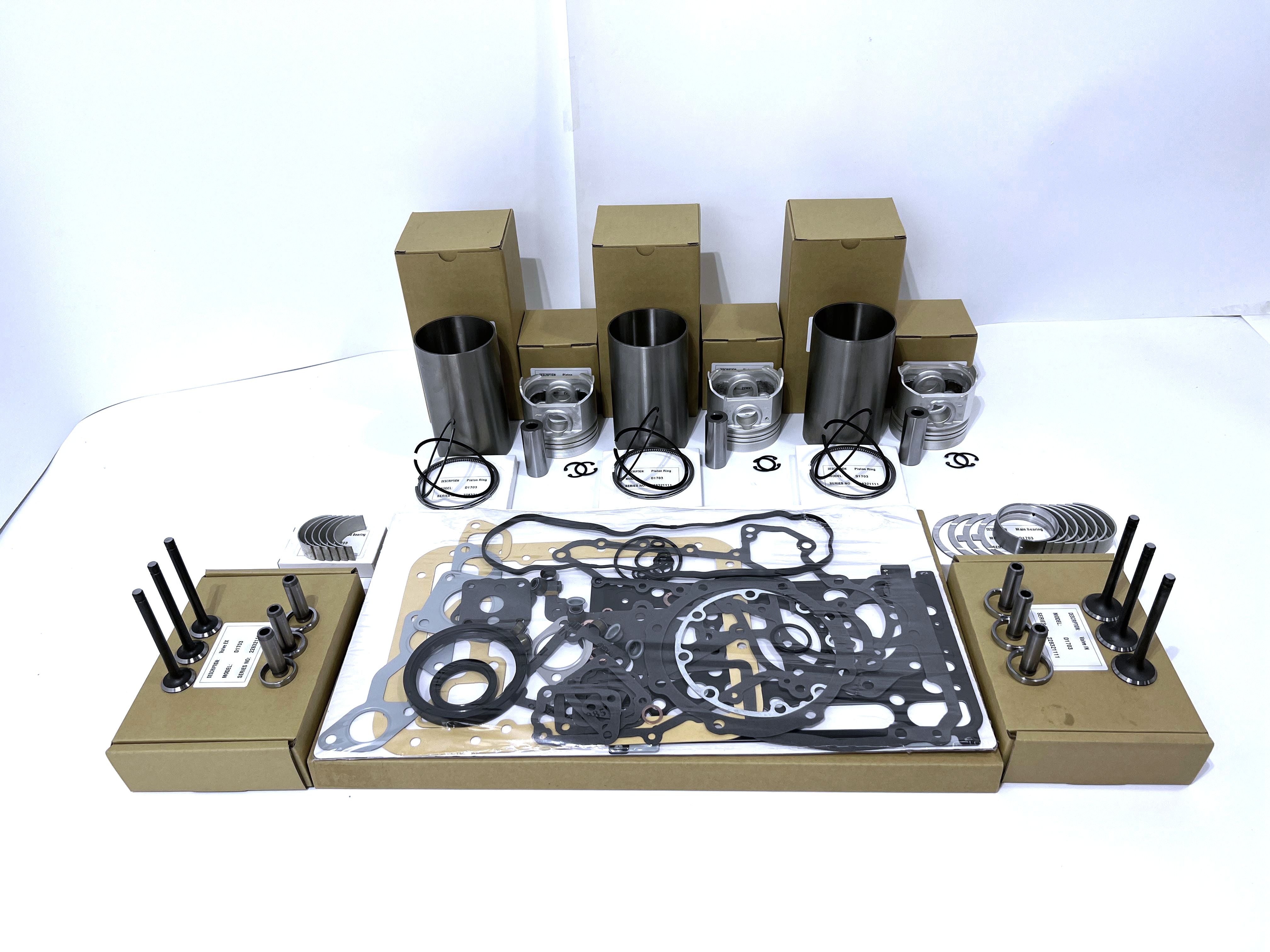 YEM Engine Parts S3L2 S3L2-E overhaul rebuild kit For Mitsubishi Engine MT160 MT165 MT190 tractor For Mitsubishi