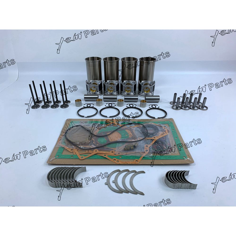 YEM Engine Parts Overhaul Rebuild Kit For Komatsu 4D106-1FA Engine Backhoe Loader WB91R2 WB140-2 For Komatsu