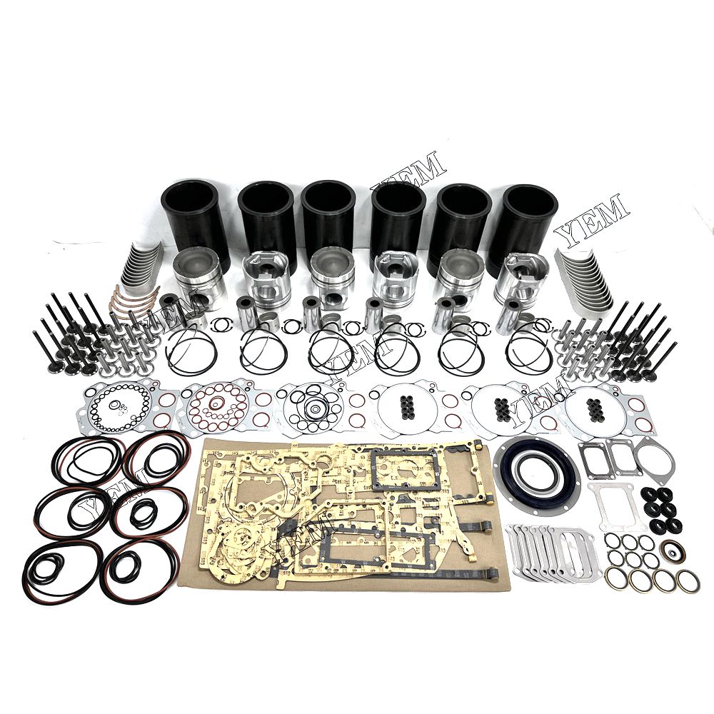 YEM 6D170 Overhaul Rebuild Kit With Gasket Set Bearing&Valve Train Komatsu excavator diesel engine YEMPARTS