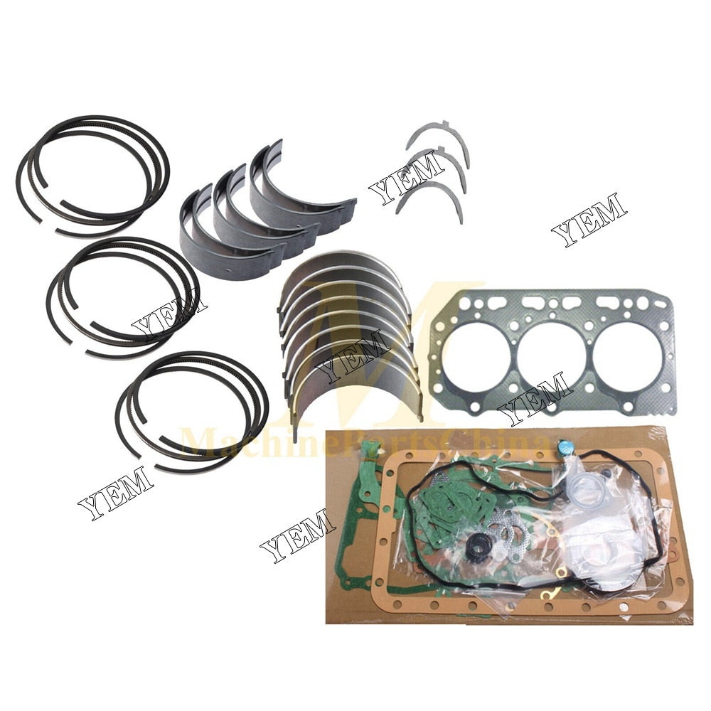 YEM Engine Parts Full Gasket Piston Ring Bearings Thrust Washers For Yanmar 3TN84TL-RTBY Engine For Yanmar
