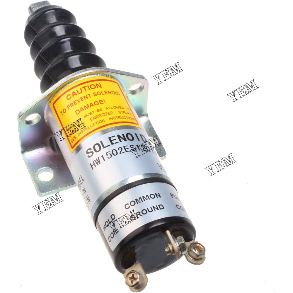 YEM Engine Parts Fuel Shutoff Solenoid For Woodward 1502-12C7U1B2S1 SA-4849-12 12V For Other