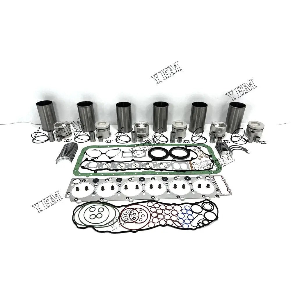 For Isuzu excavator engine 6HE1 Engine Overhaul Rebuild Kit With Gasket Set Engine Valves Main Connrod Bearing YEMPARTS