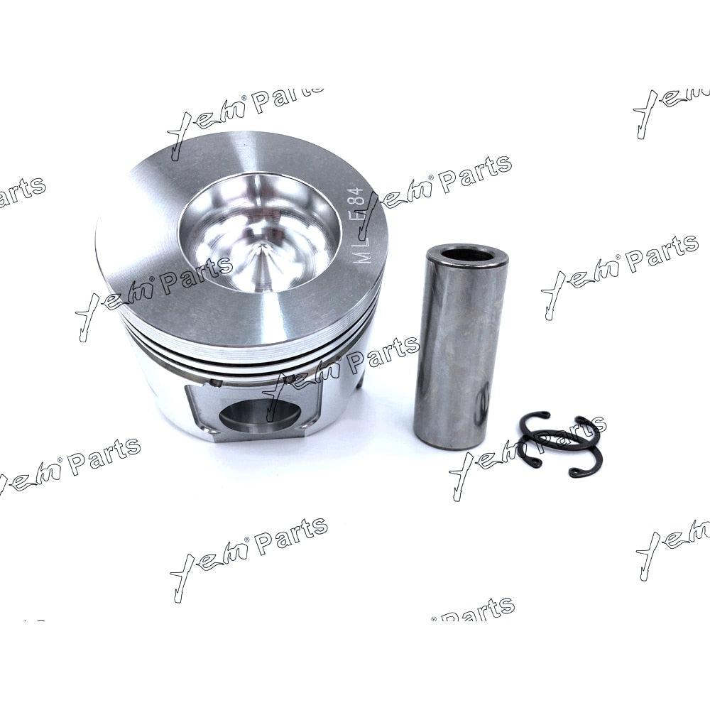 YEM Engine Parts Engine Piston Set w/ Rings For Komatsu 3D84E-3 PC35R-8 PC30R-8 PC30MR Excavator For Komatsu