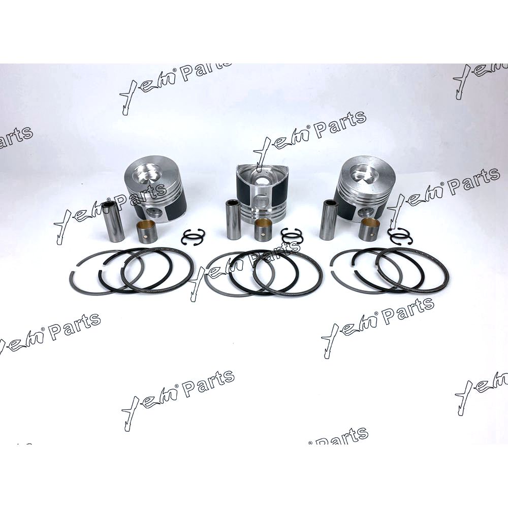 YEM Engine Parts K3E Piston Kit W/ Ring Set For Mitsubishi Engine For Hanix Tractor Excavator Parts For Mitsubishi