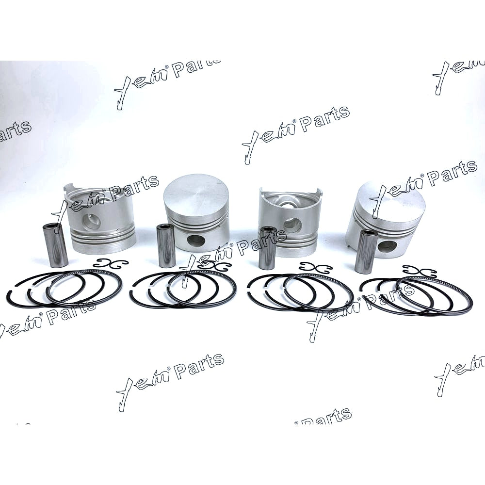 YEM Engine Parts Piston + Ring Kit Set STD 82mm For Kubota D1302 / V1702 Engine Parts For Kubota