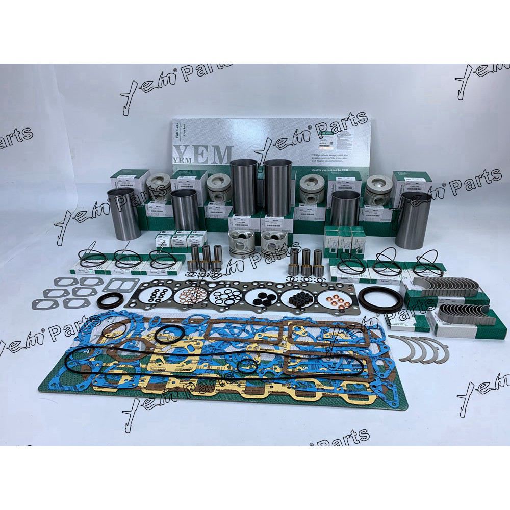 YEM Engine Parts 6BG1-TC 6BG1T Engine Rebuild Kit Piston+Ring Liner Gasket Bearing For Isuzu Engien Parts For Isuzu