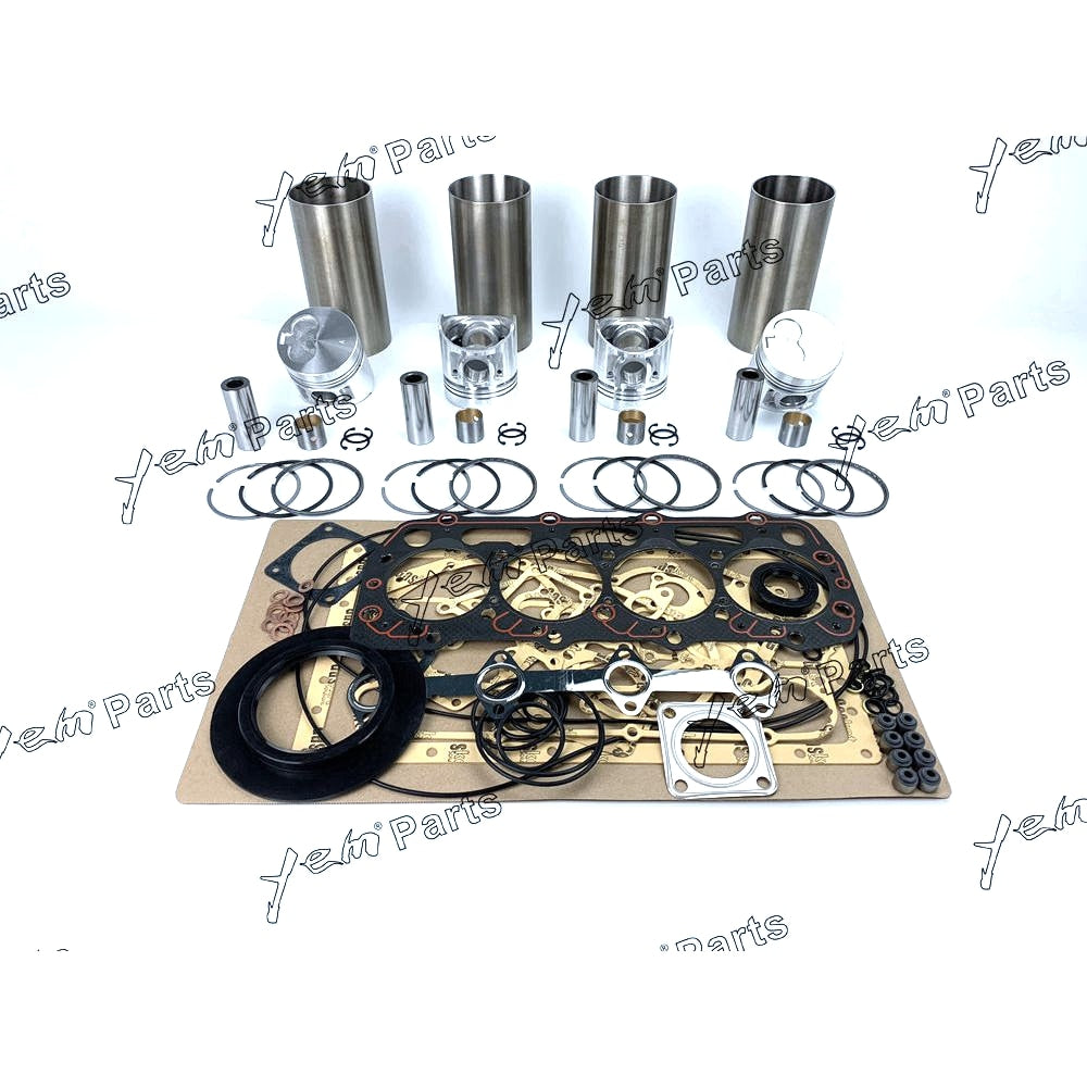 YEM Engine Parts Rebuild Kit For Shibaura N844 N844T Engine Piston Ring Gasket Bearing W Valves For Shibaura