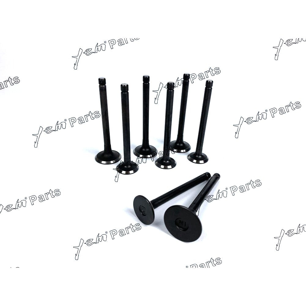 YEM Engine Parts Engine Valve Set For Kubota V4000 - Intake x4 + Exhaust x4 Engine Parts For Kubota
