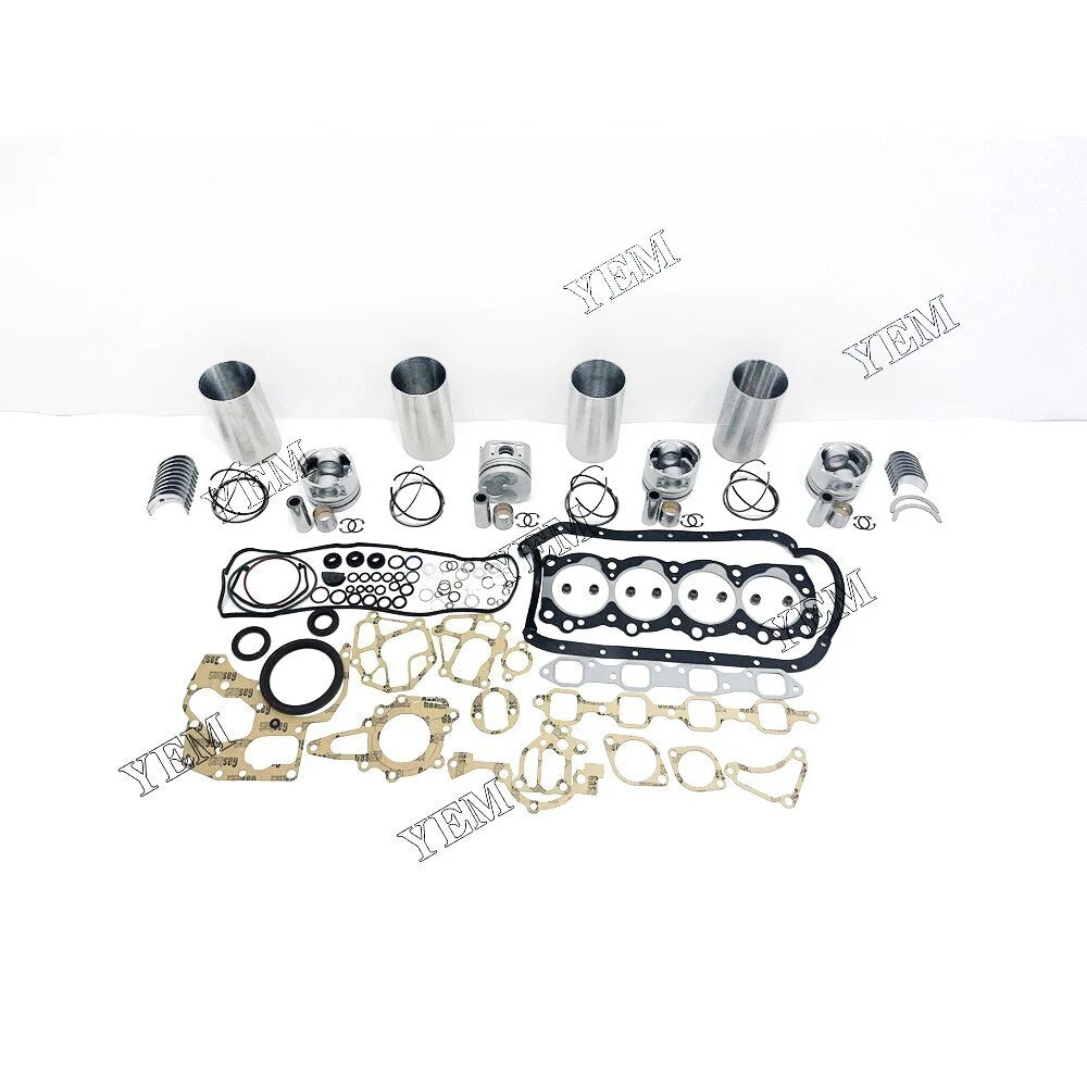 For Isuzu excavator engine 4FG1 Engine Overhaul Rebuild Kit With Gasket Set Engine Valves Main Connrod Bearing YEMPARTS