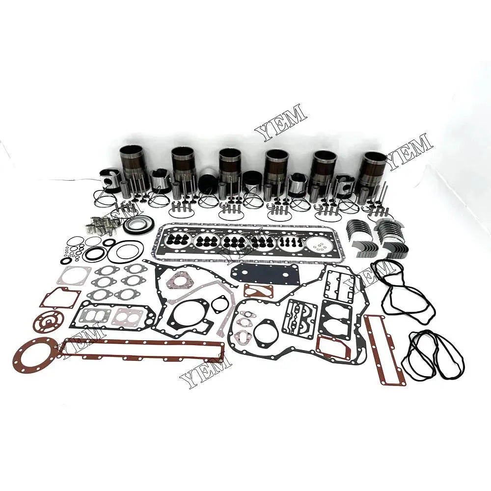 Free Shipping QSL9 Overhaul Repair Kit With Cylinder Gaskets Piston Rings Liner Bearing Valves For Cummins engine Parts YEMPARTS