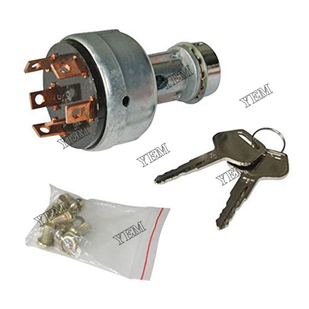 YEM Engine Parts For Komatsu PC200-2/3/5 Excavator Ignition Switch With Two Keys USA For Komatsu