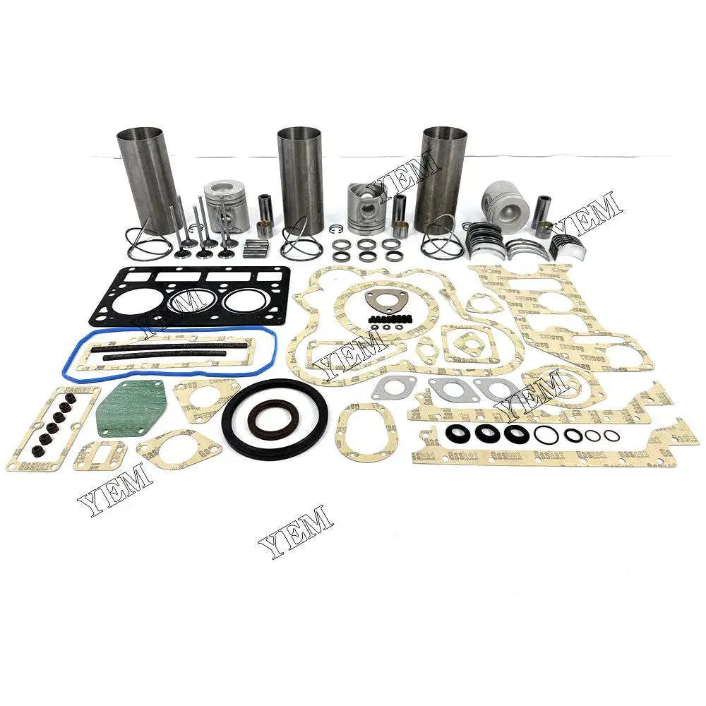 3X High performanceOverhaul Rebuild Kit With Gasket Set Bearing-Valve Train For Perkins 903.27 Engine YEMPARTS