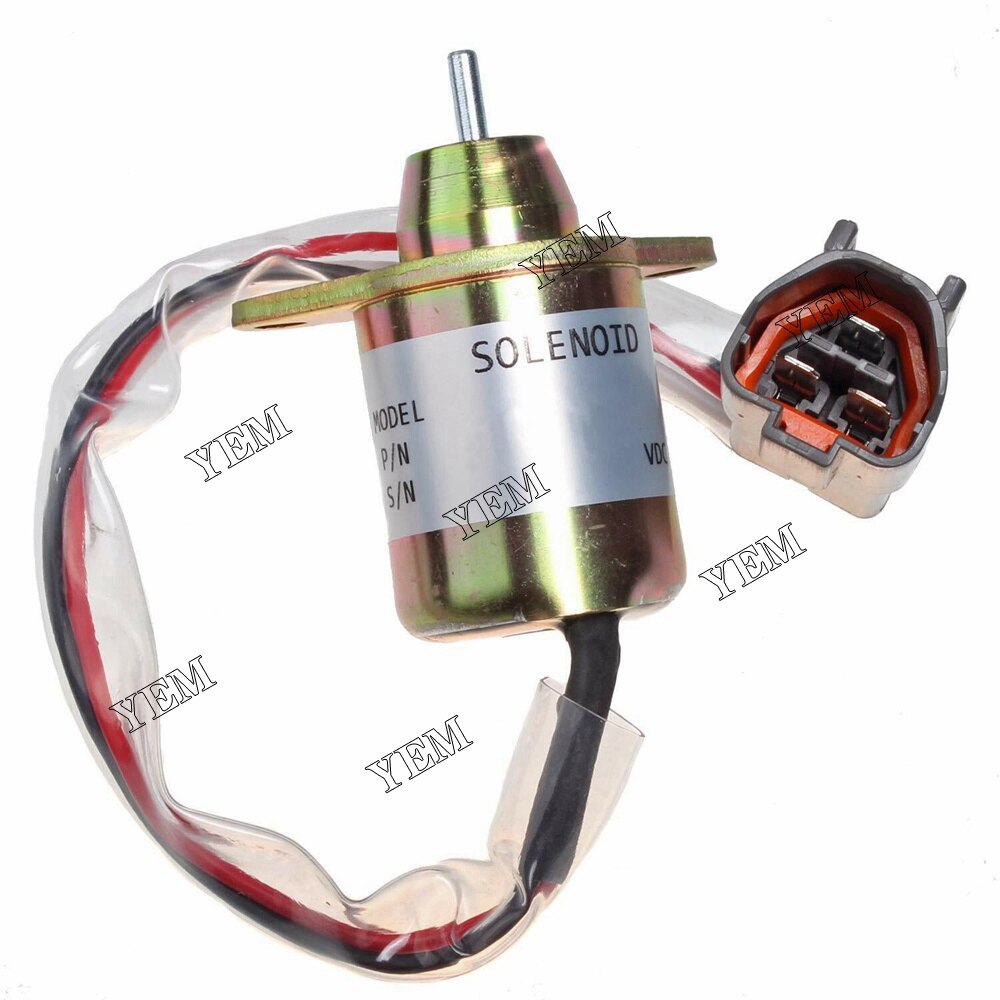 YEM Engine Parts 12V Fuel Stop Solenoid for John Deere Tractor 4200 4300 4400 4500 4600 4700 For John Deere
