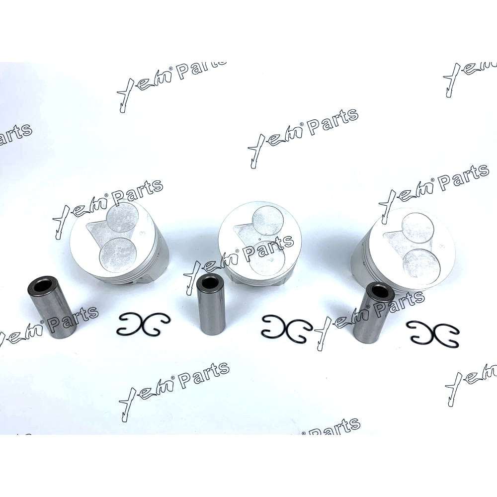 YEM Engine Parts Piston Set Oversize 67mm (+0.50mm) For Kubota D722 x3 PCS Engine Parts For Kubota