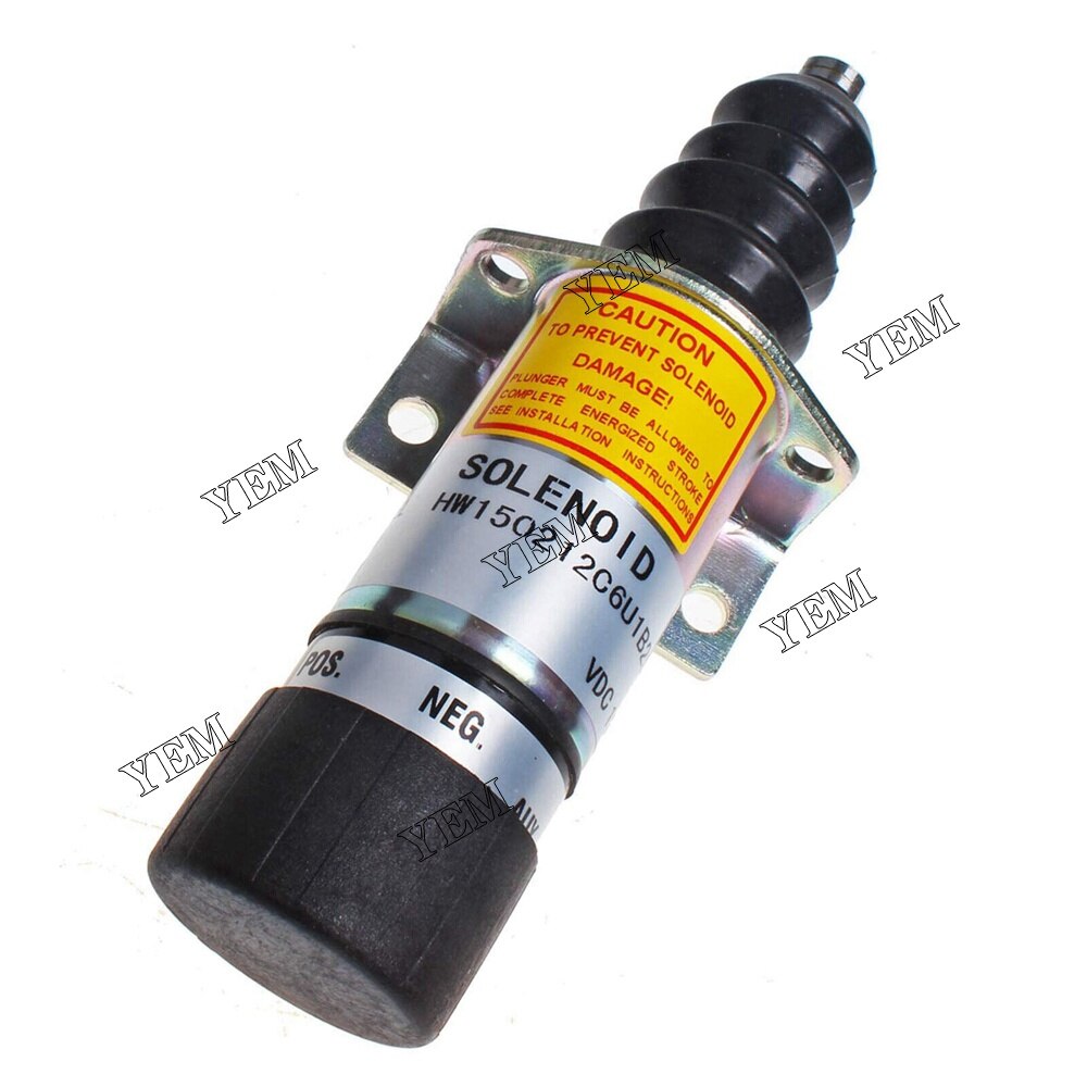 YEM Engine Parts Shut off Solenoid Valve 1500-2047 1502-12C6U1B2S1 12V Solenoid Switch For Other