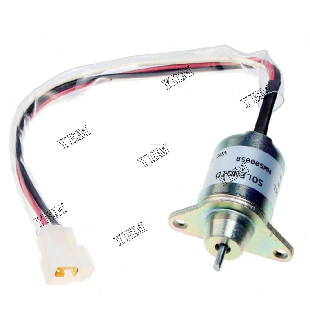 YEM Engine Parts Fuel Shut Off Solenoid For John Deere Tractor 790 2025 3120 4300 4400 4500 For John Deere