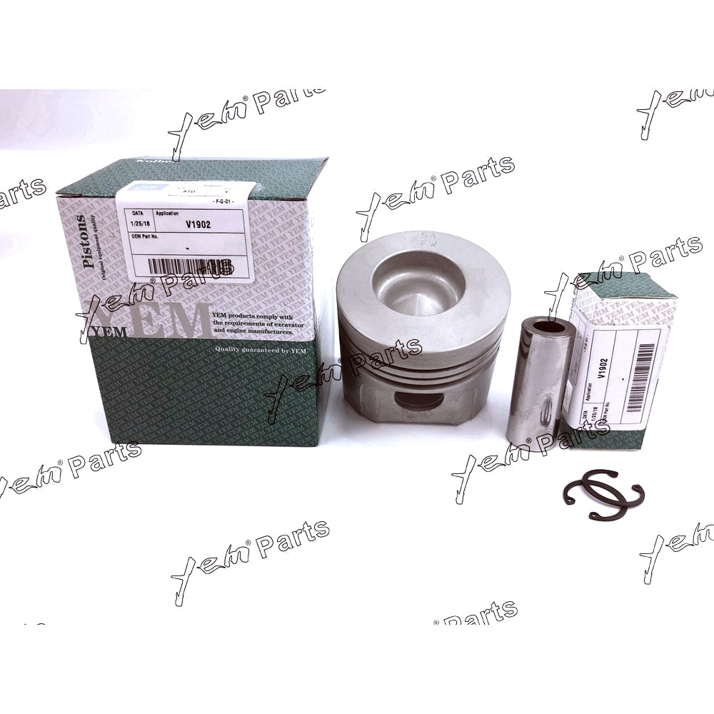 YEM Engine Parts Piston Set STD 85mm For Kubota V1902 Engine Parts For Kubota