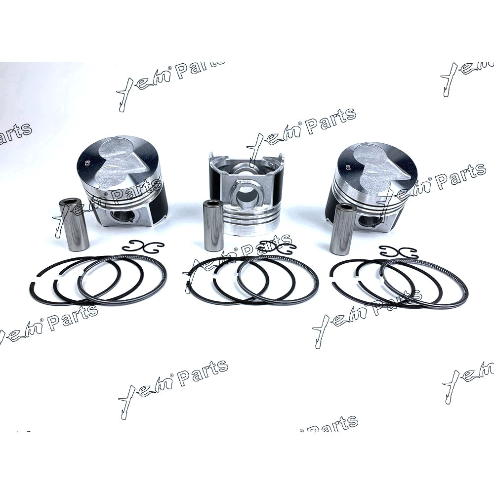 YEM Engine Parts Piston + Ring Kit STD 83mm For Kubota D1503 / V2003 Engine Parts For Kubota