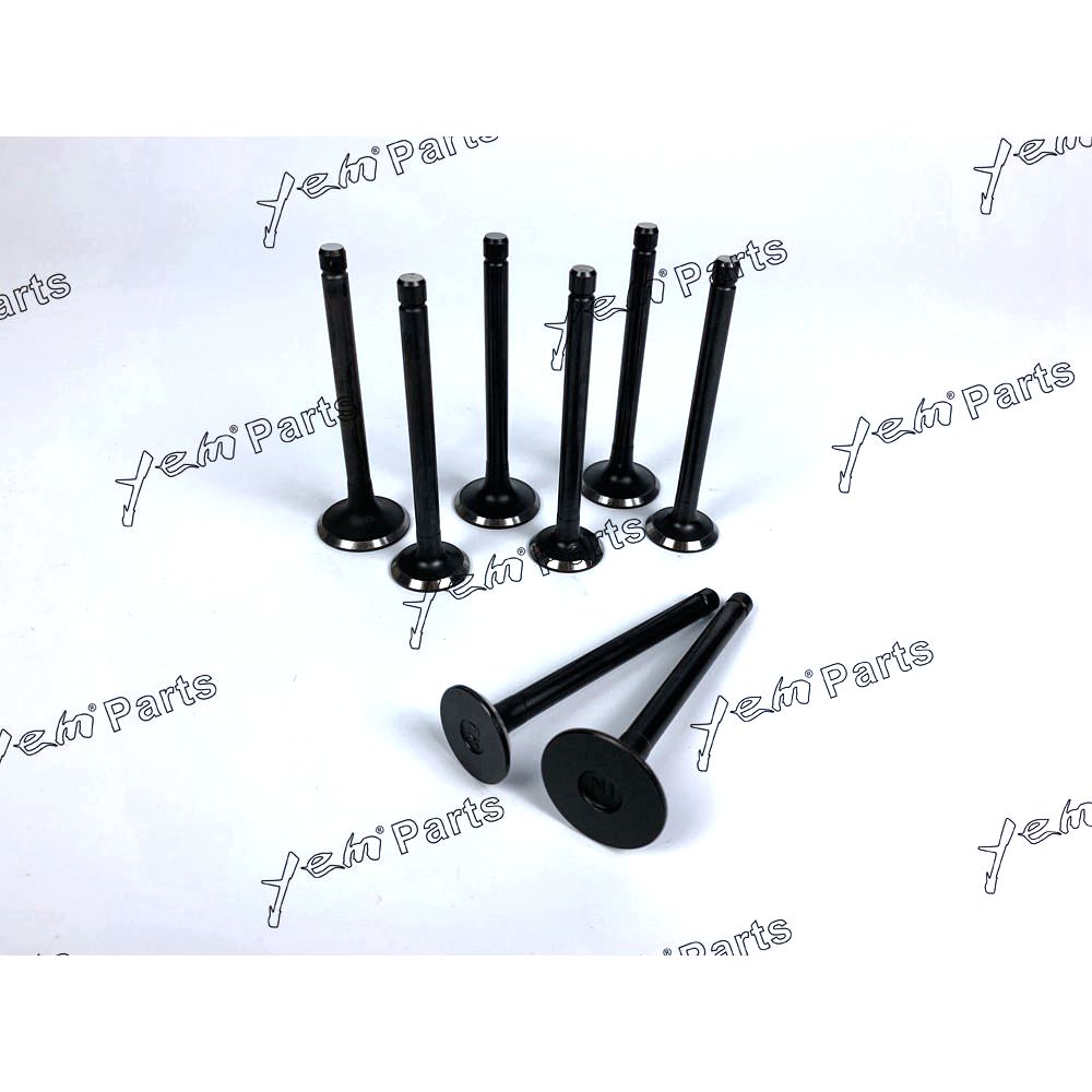 YEM Engine Parts B3.3 Valve Intake & Valve Exhaust, Valve Spring 8pcs For Cummins Diesel Engine For Cummins