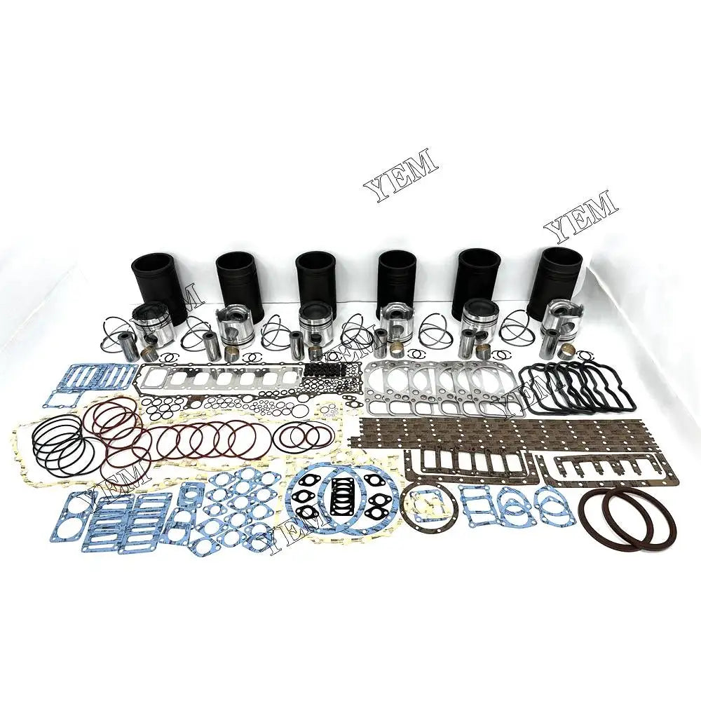 1 year warranty For Mitsubishi Rebuild Kit With Piston Ring Cylinder Gaskets S6A2 engine Parts YEMPARTS