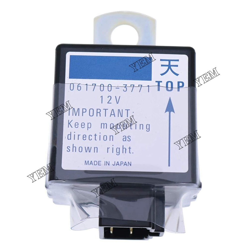 YEM Engine Parts 12V Starter Timer Relay T0070-31410 for Kubota M5030 M5030DT M5700 M5700DT M6800 For Kubota