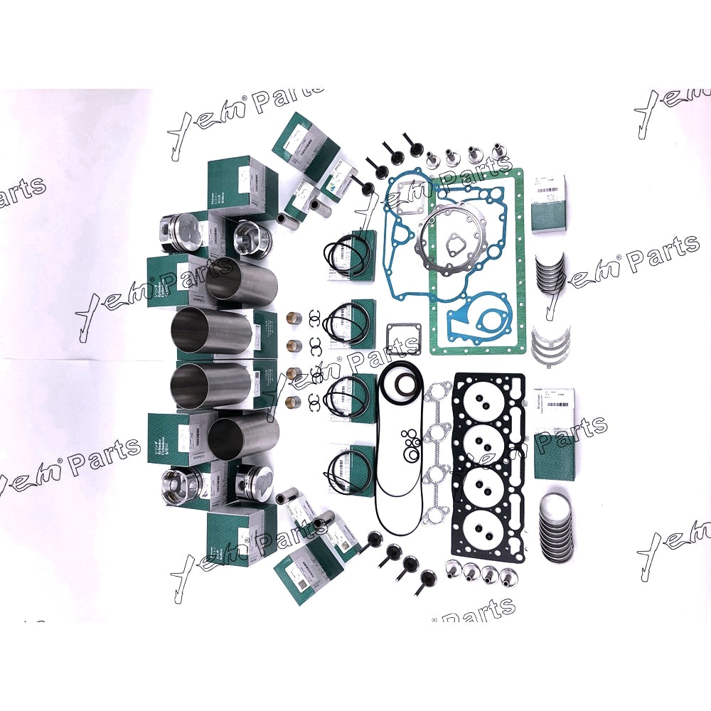 YEM Engine Parts V1505 V1505D V1505T Overhaul Rebuild Kit Full Gasket Piston W/T Valve For Kubota For Kubota