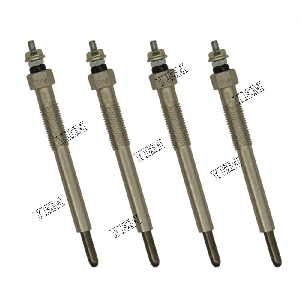YEM Engine Parts 4 PCS Glow Plug 129008-77800 For Yanmar Engine 4TNV88 Cub Cadet S6032-D S7232-D For Yanmar