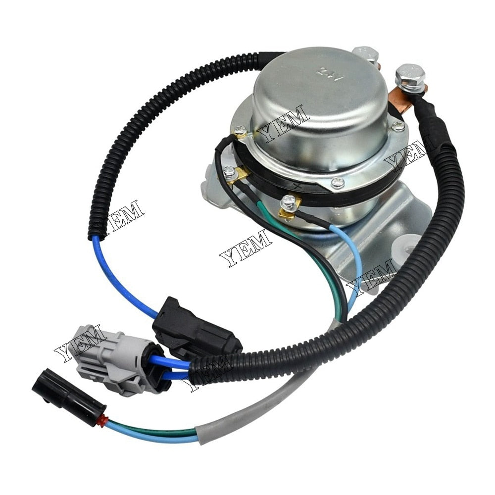 YEM Engine Parts 24V Battery Relay For Kobelco Excavator SK135 SK60-3 SK200-5 SK210 SK200-6 For Kobelco