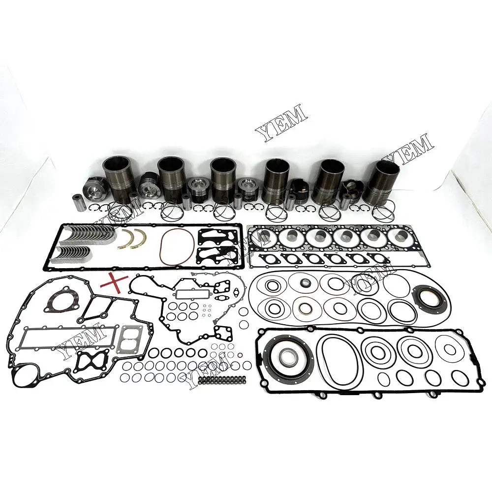 6X High performanceOverhaul Rebuild Kit With Gasket Set Bearing For Caterpillar C11 Engine YEMPARTS