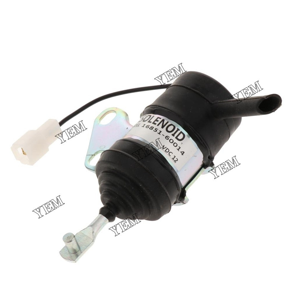YEM Engine Parts 12V Fuel Shut Off Solenoid 1685160014 For Bobcat 316 319 320 321 322 E10 E14 E16 For Bobcat